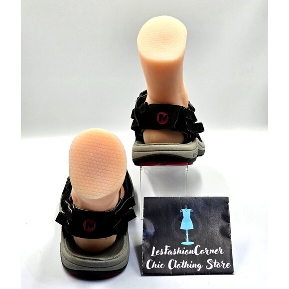 Merrell Women's Black Red Convertible Hiking Sport Sandals Sz 10 2838 - Picture 9 of 15